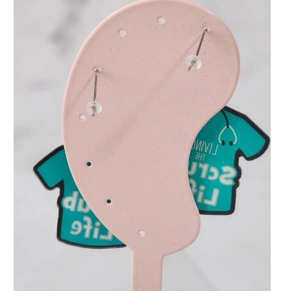 Living the Scrub Life Acrylic Earrings Nurse Doctor Medical Fun Style - Picture 6 of 6